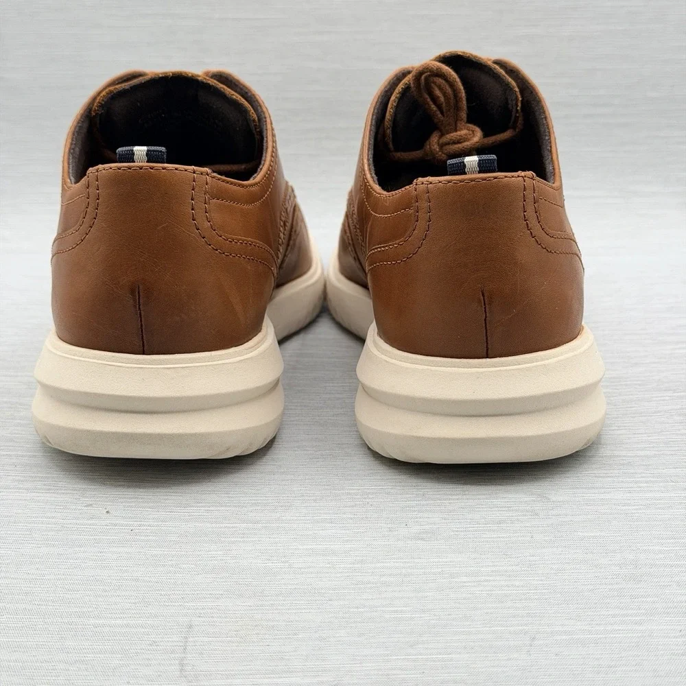 Cole Haan Grand Men's 9.5 Shoes British Tan Leather Wingtip Oxford Comfort